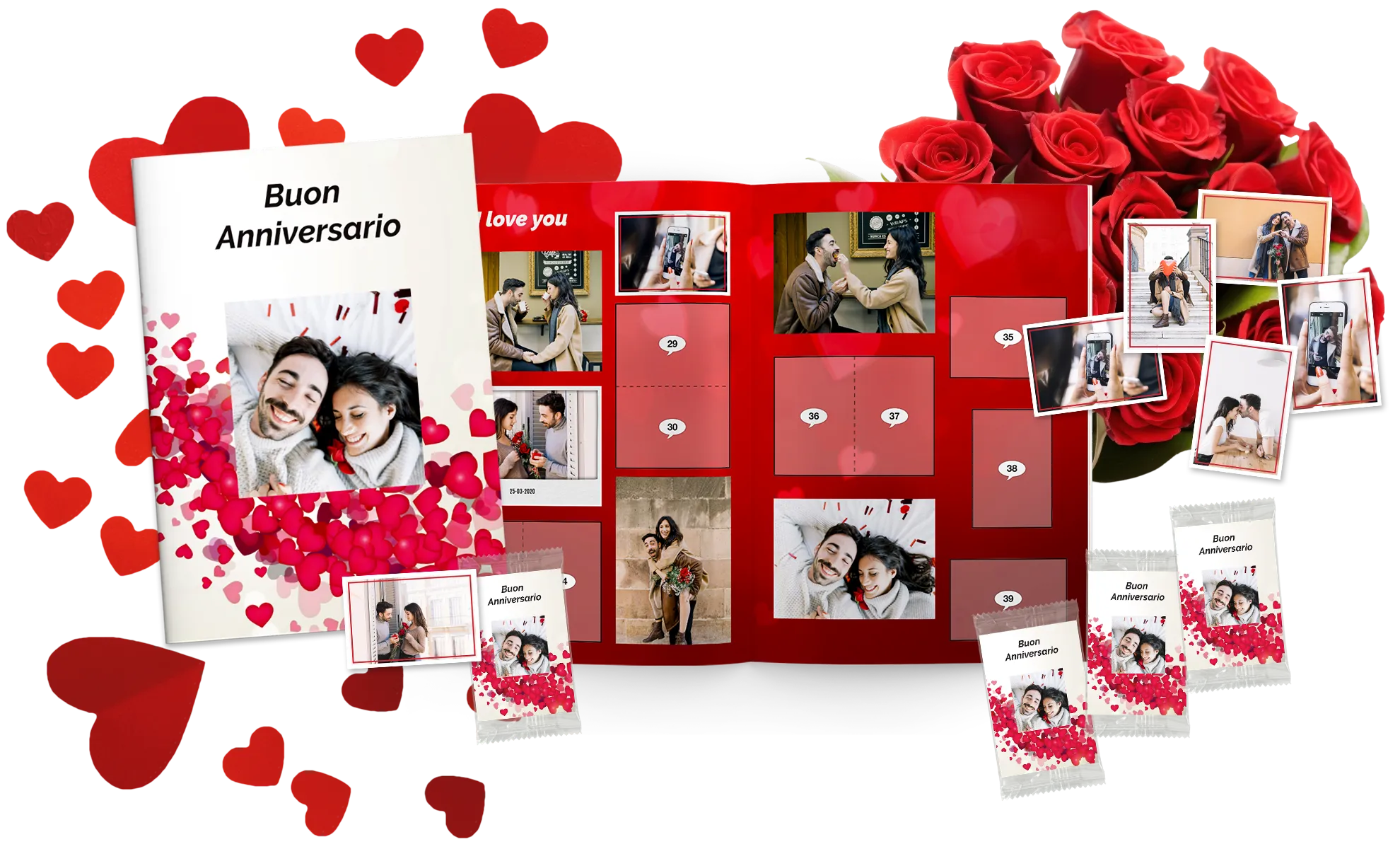 album di figurine regalo di coppia con foto amore