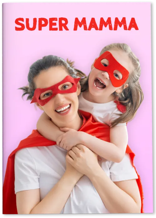 album di figurine personalizzato con foto regalo festa della mamma